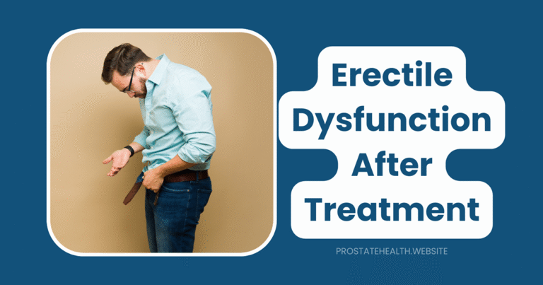 erectile dysfunction after prostate treatment