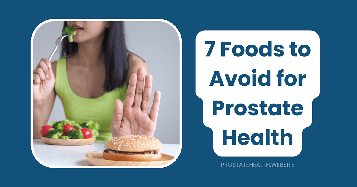 foods to avoid for prostate health