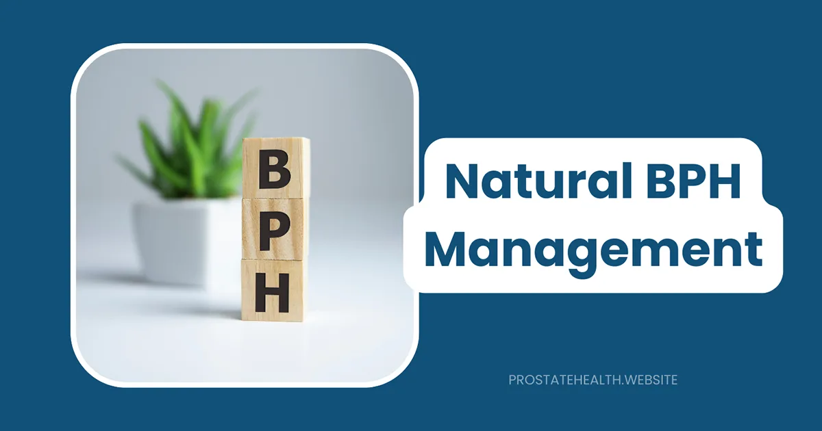 natural BPH management